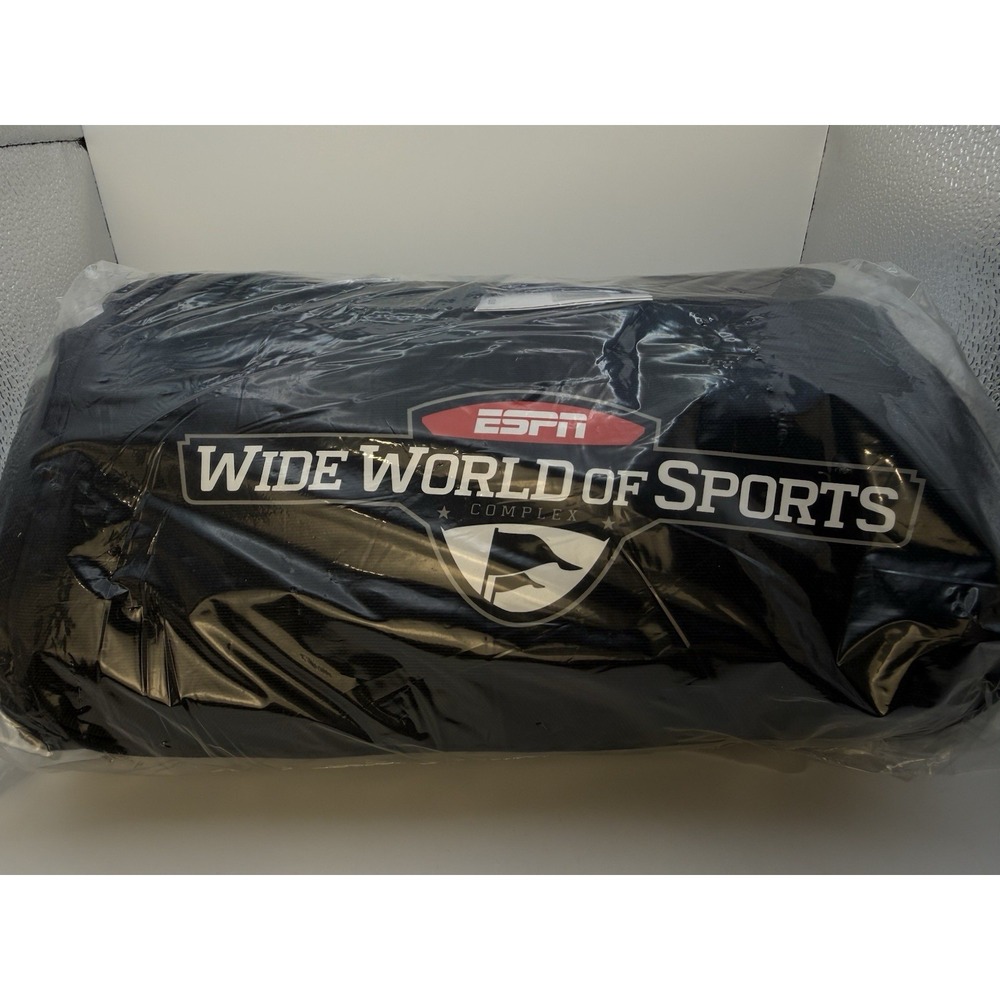 NWT ESPN Wide World of‎ Sports Black Throw Blanket 77x53 Rare HTF Sealed